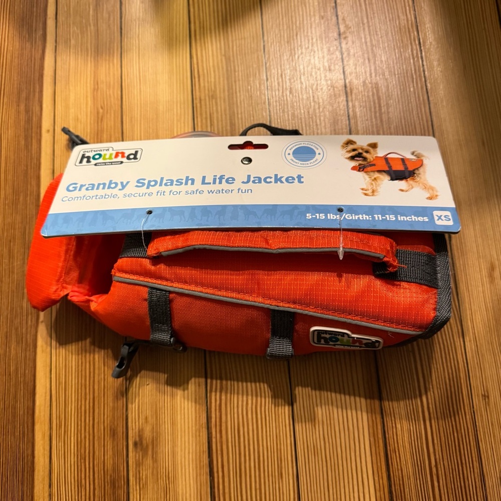 NWT Outward Hound | Granby Splash Dog Life Vest Orange XS